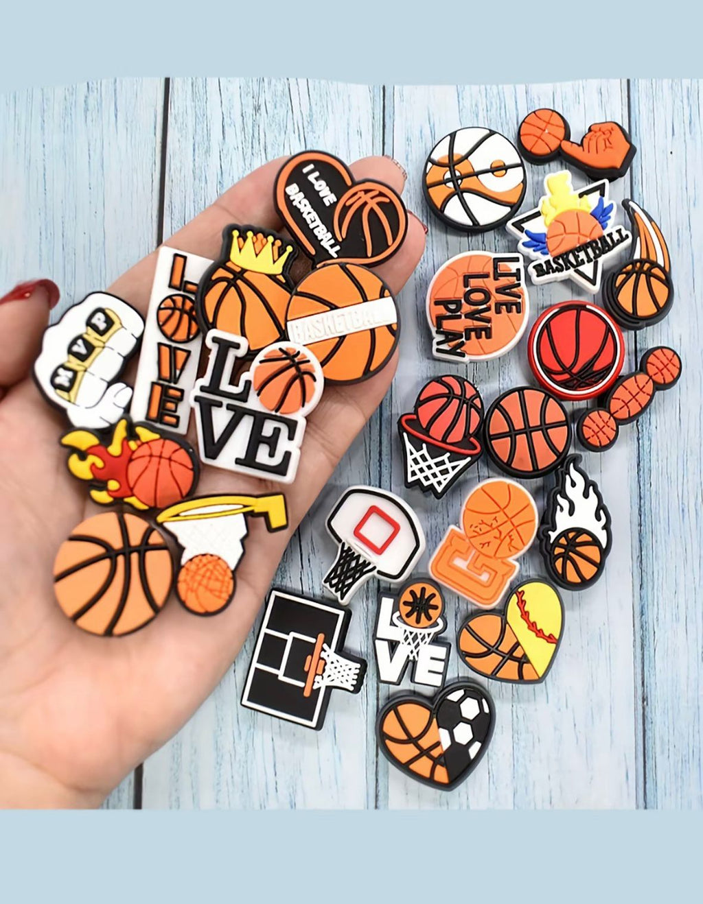 Accesorios Valēre - Adornos de Basquetbol para crocs